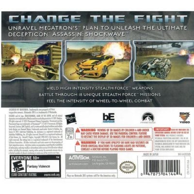 Transformers Dark Of The Moon Stealth Force Edition - Nintendo 3Ds (Seminovo)
