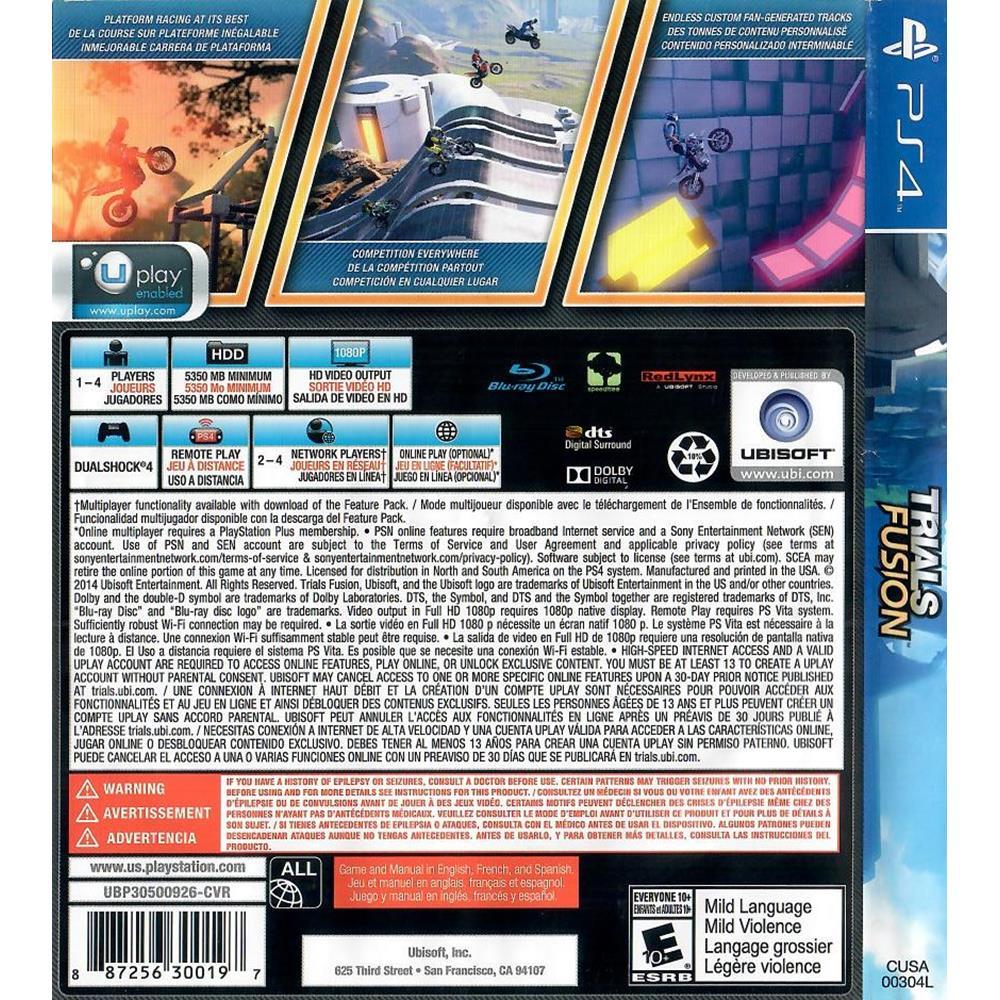 Trials Fusion - Ps4 (Usado)