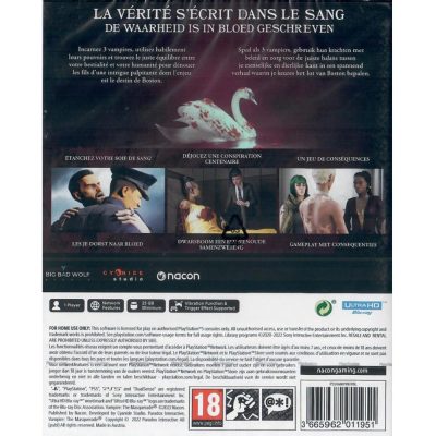Vampire The Masquerade Swansong - Ps5 (Novo) (Europeu)