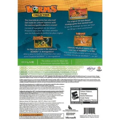 Worms Collection - Xbox 360 (Seminovo)
