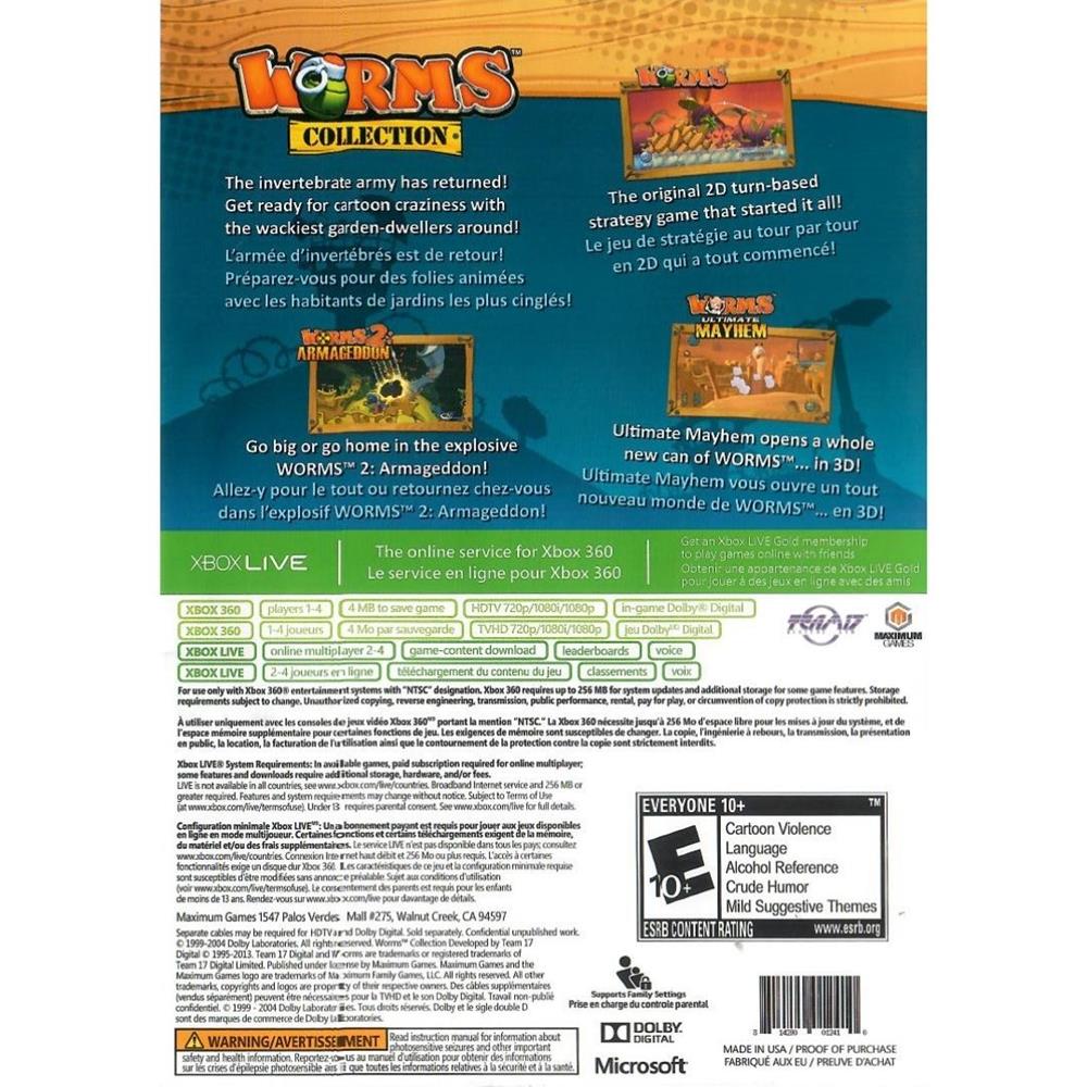 Worms Collection - Xbox 360 (Seminovo)