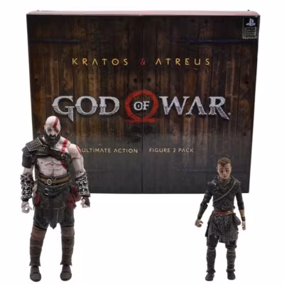 Action Figure Piizitoys - Kratos God Of War (Seminovo) (Articulações Atreus Travadas)