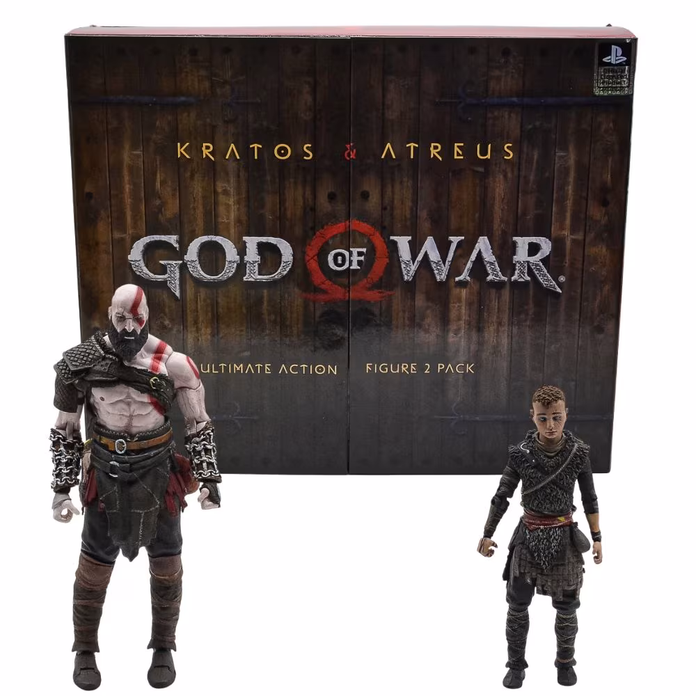 Action Figure Piizitoys - Kratos God Of War (Seminovo) (Articulações Atreus Travadas)