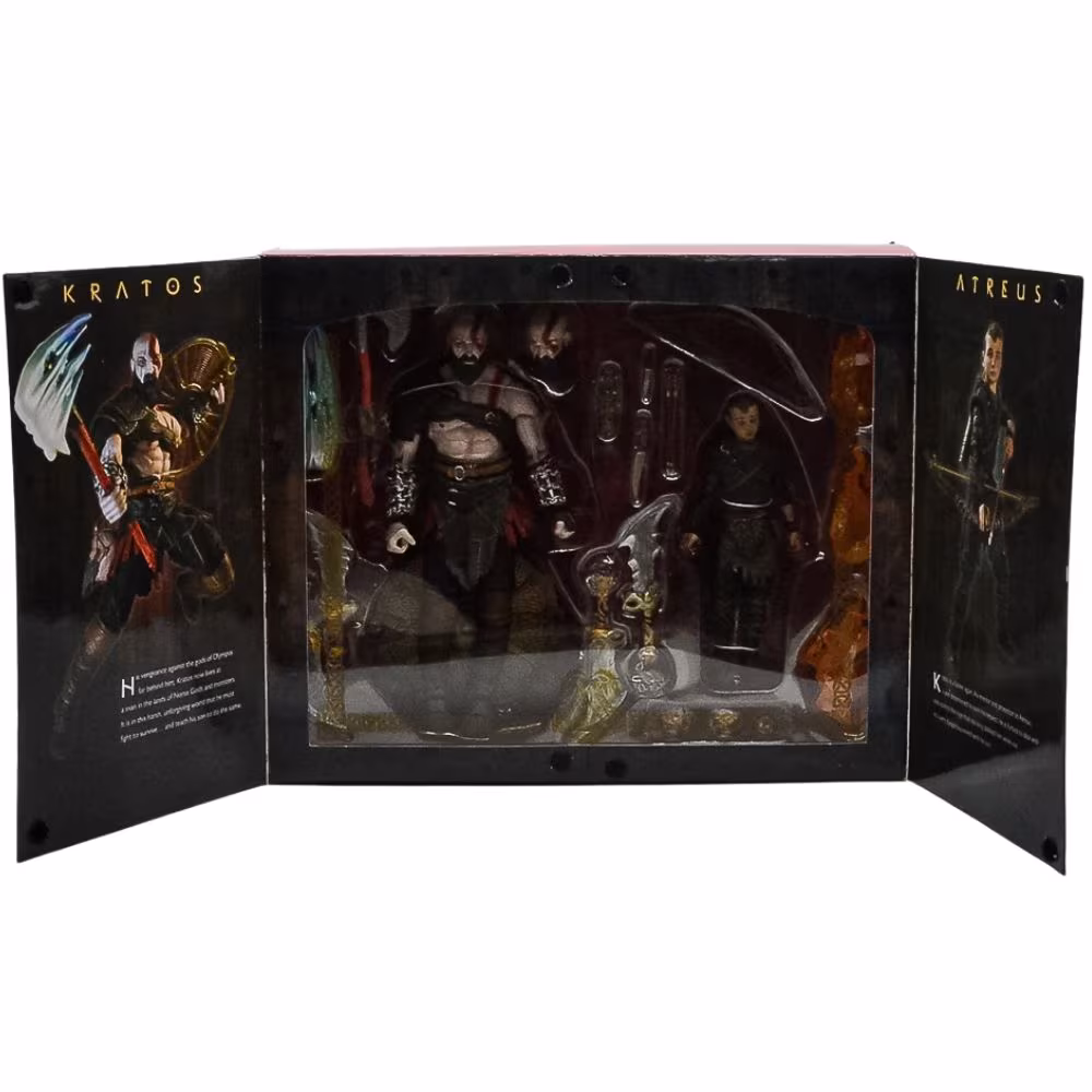 Action Figure Piizitoys - Kratos God Of War (Seminovo) (Articulações Atreus Travadas)