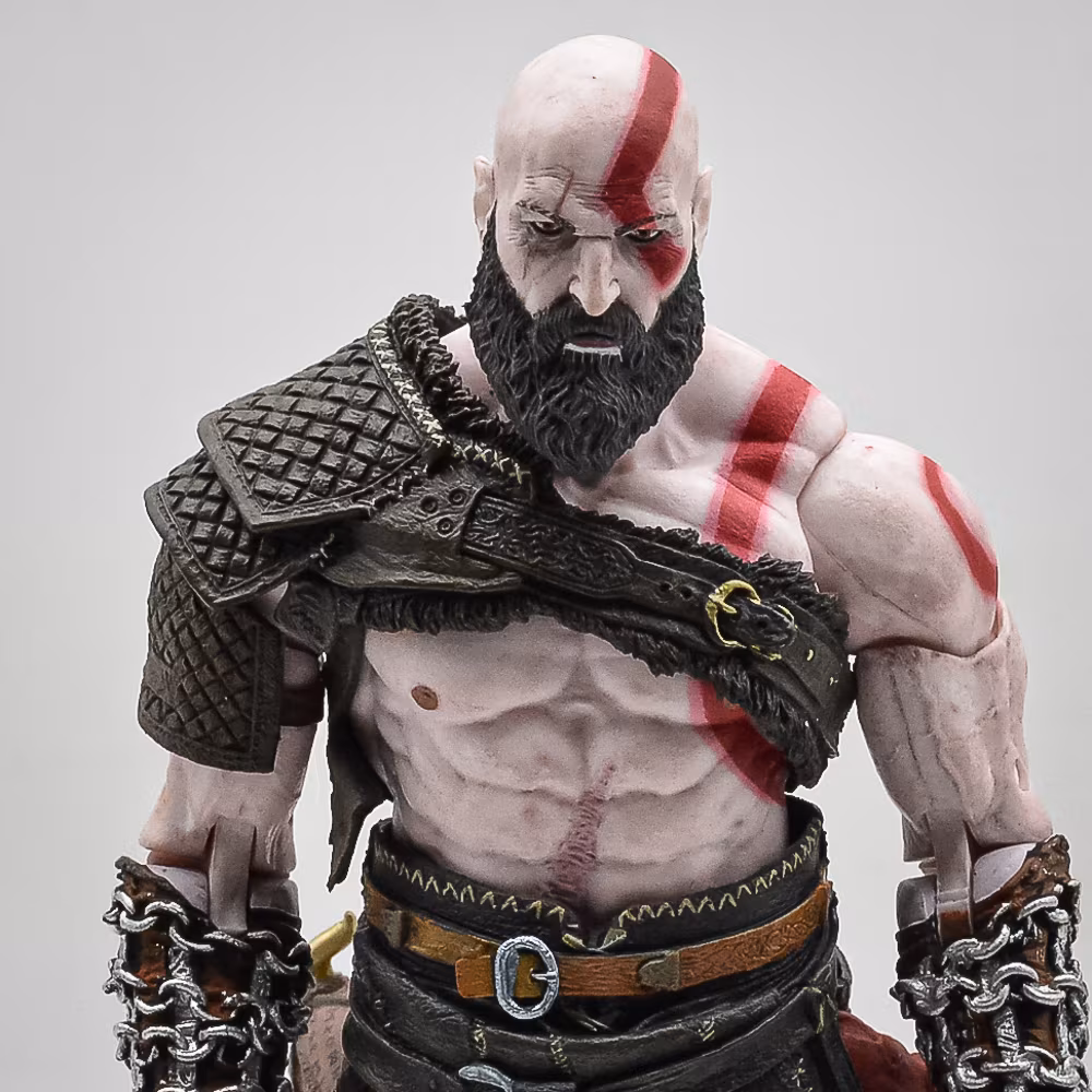 Action Figure Piizitoys - Kratos God Of War (Seminovo) (Articulações Atreus Travadas)