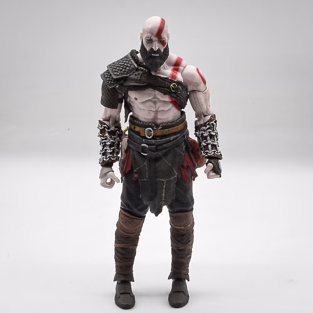 Action Figure Piizitoys - Kratos God Of War (Seminovo) (Articulações Atreus Travadas)