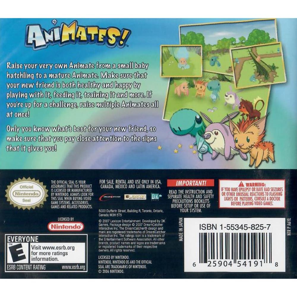 Animates! - Nintendo Ds (Novo)