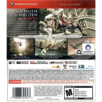 Assassins Creed 2 (Greatest Hits) - Ps3 (Seminovo)