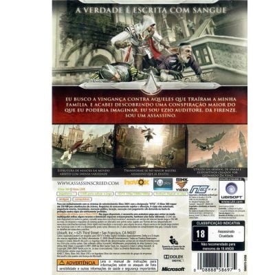 Assassins Creed 2 - Xbox 360 (Seminovo)