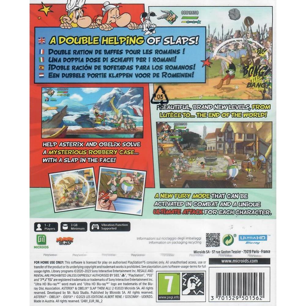Asterix & Obelix Slap Them All! 2 - Ps5 (Novo) (Europeu)