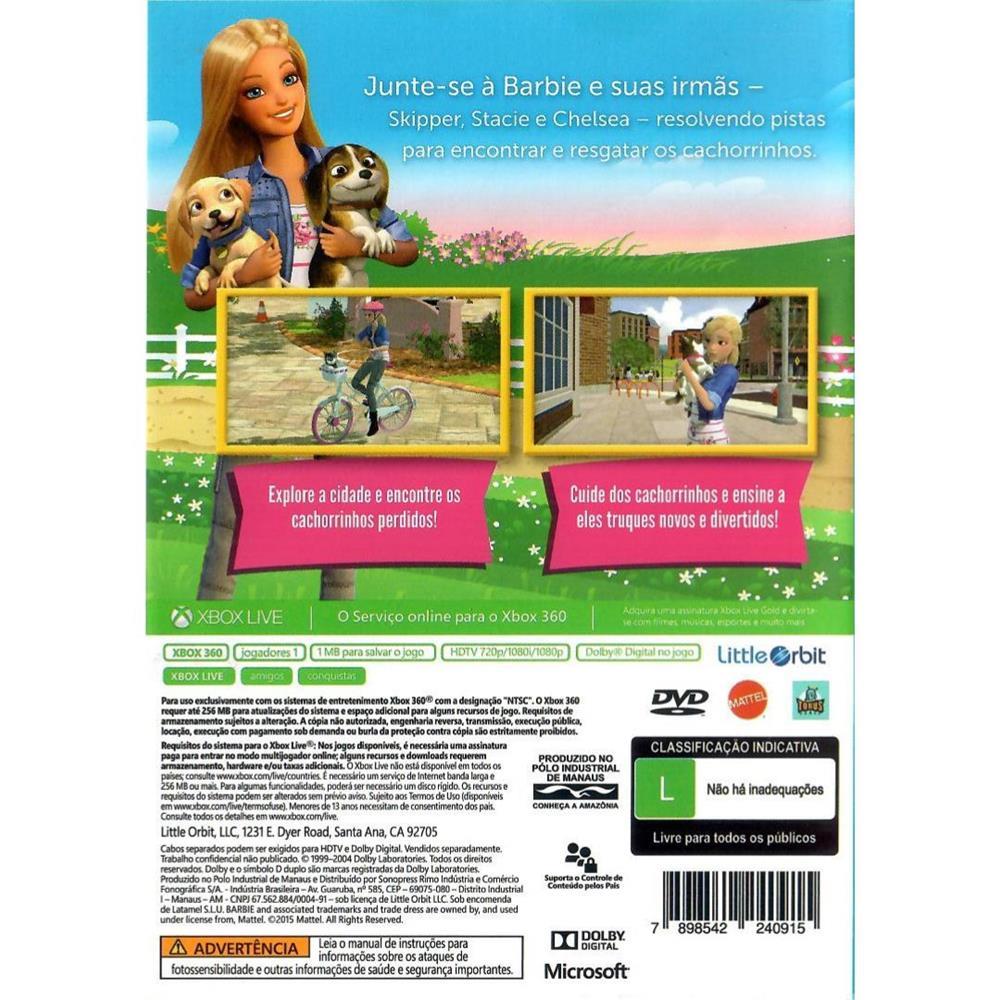 Barbie E Suas Irmãs Resgate De Cachorrinhos - Xbox 360 (Usado)