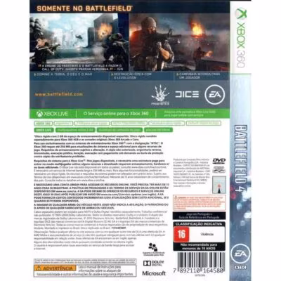 Battlefield 4 - Xbox 360 (Usado) (Trinco) (Mancha) (Sem Manual) (Requer Hd)