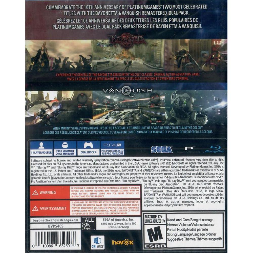 Bayonetta & Vanquish 10Th Anniversary Bundle - Ps4