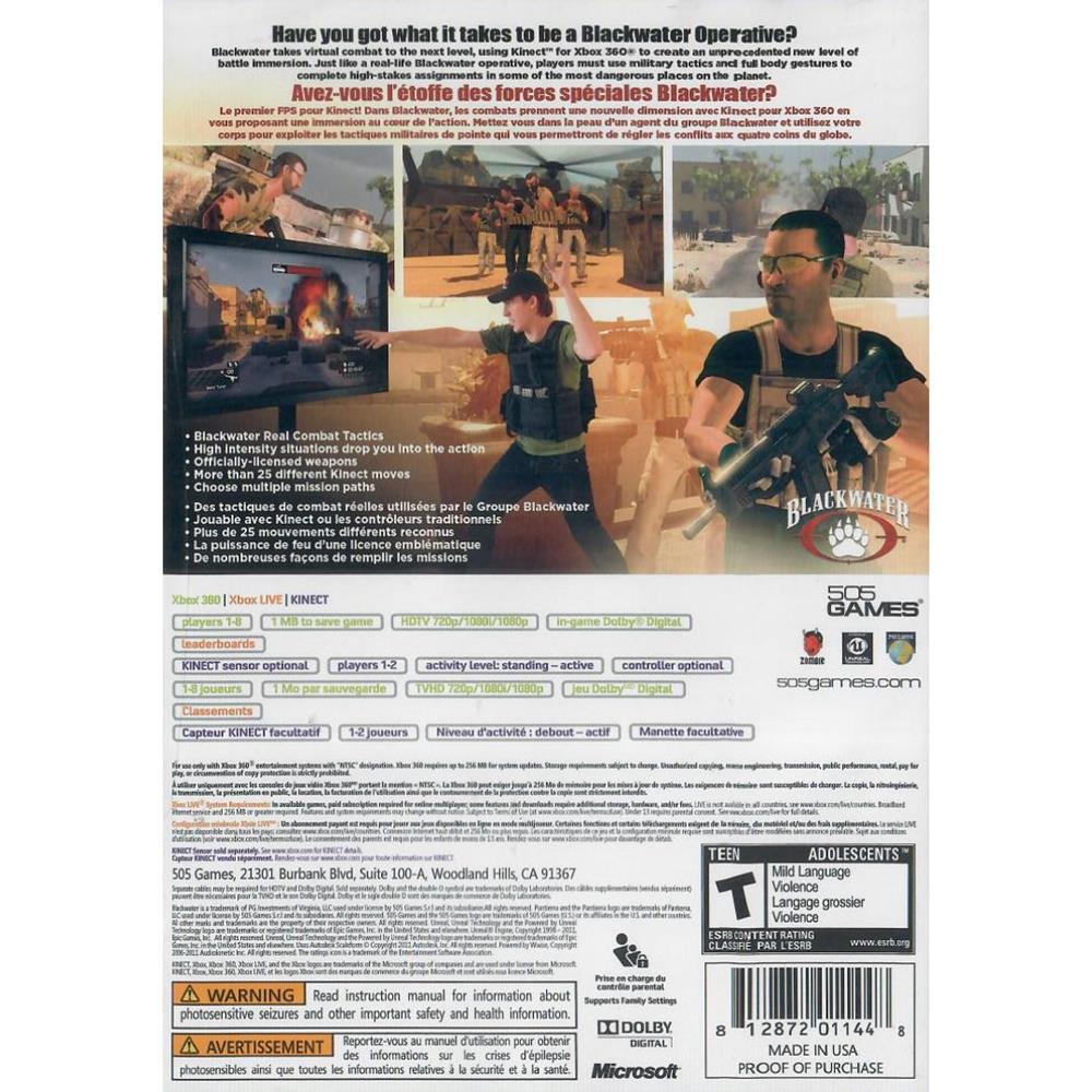 Blackwater - Xbox 360 (Seminovo)