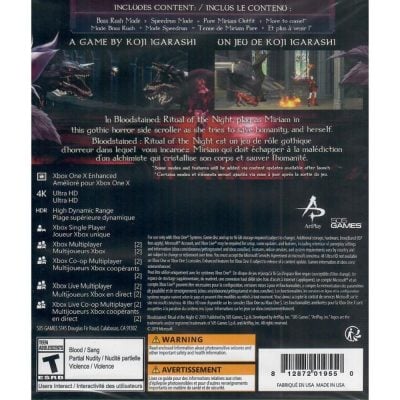 Bloodstained Ritual Of The Night - Xbox One (Novo)