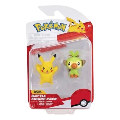 Boneco Pokémon Sunny Brinquedos - Pikachu + Grookey (Novo)