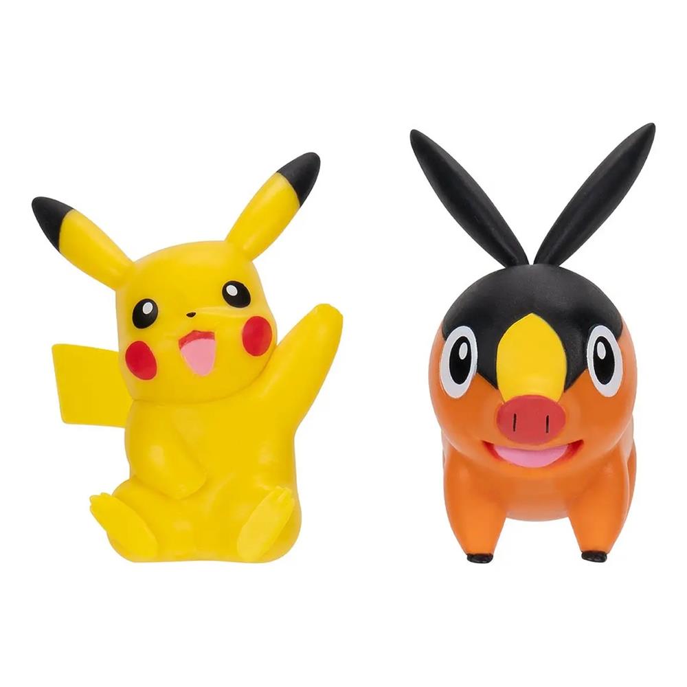 Boneco Pokémon Sunny Brinquedos - Pikachu + Tepig