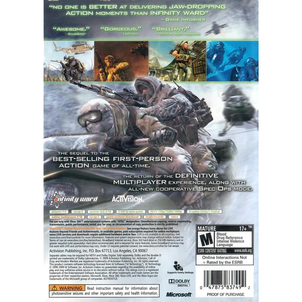 Call Of Duty Modern Warfare 2 - Xbox 360 (Usado) (Trinco)