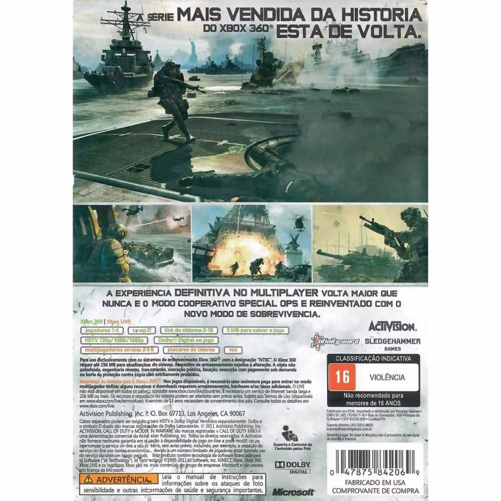 Call Of Duty Modern Warfare 3 - Xbox 360 (Usado) (Trinco)