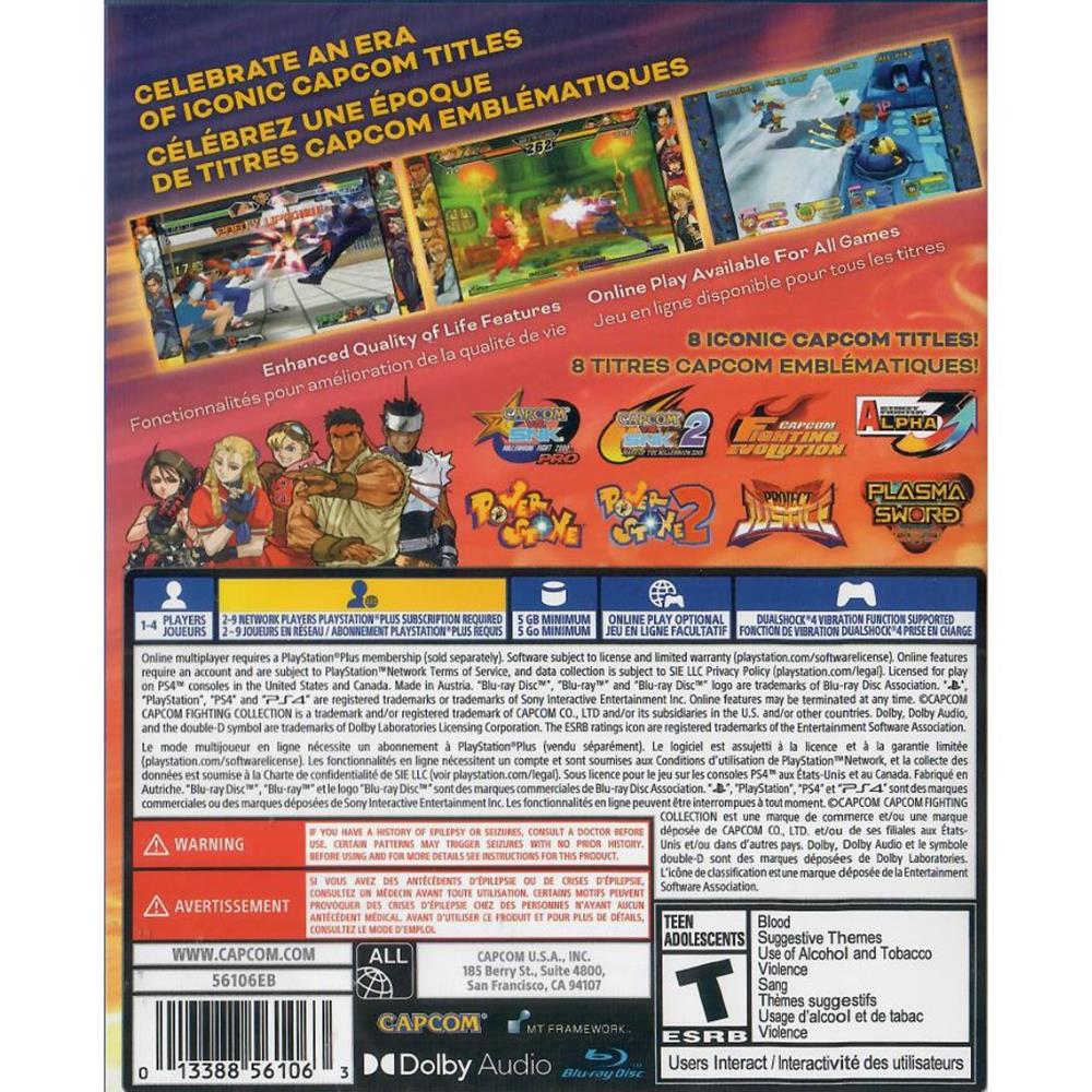 Capcom Fighting Collection 2 - Ps4 (Comic Book Em Ingles Incluso) (Novo)