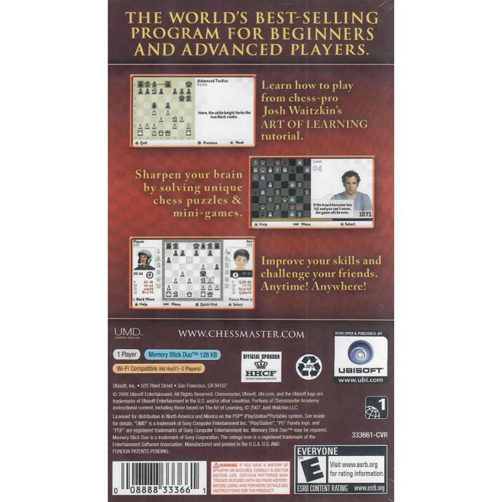 Chessmaster The Art Of Learning - Psp (Novo)