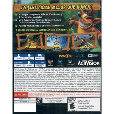 Crash Bandicoot N Sane Trilogy - Ps4 (Novo)