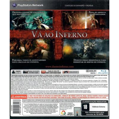 Dantes Inferno - Ps3 (Usado) (Sem Manual)