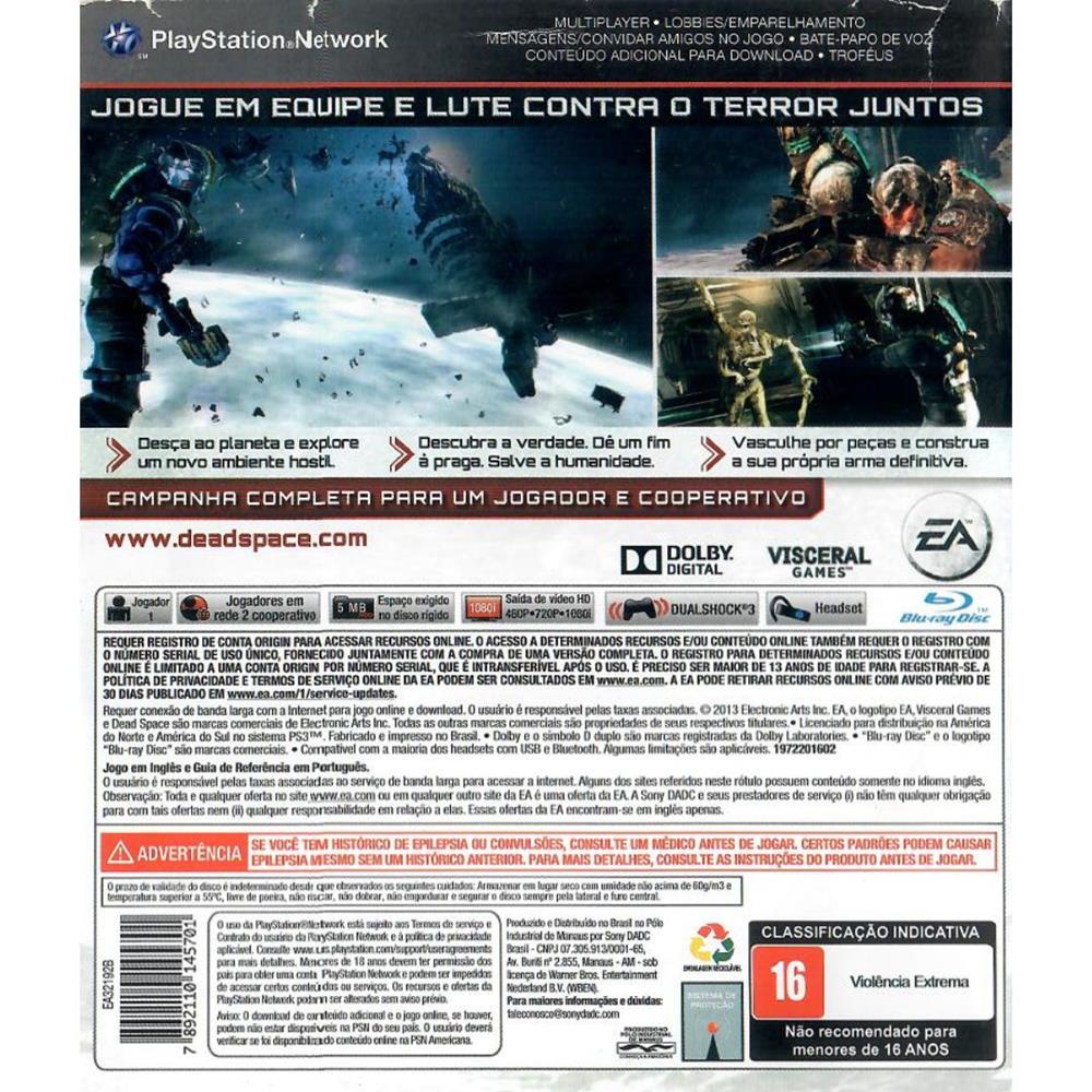 Dead Space 3 - Limited Edition - Ps3 (Usado)