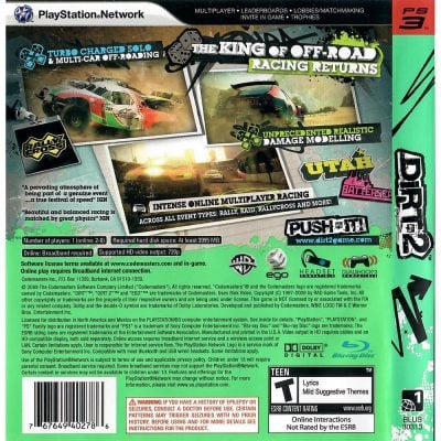 Dirt 2 - Ps3 (Usado)