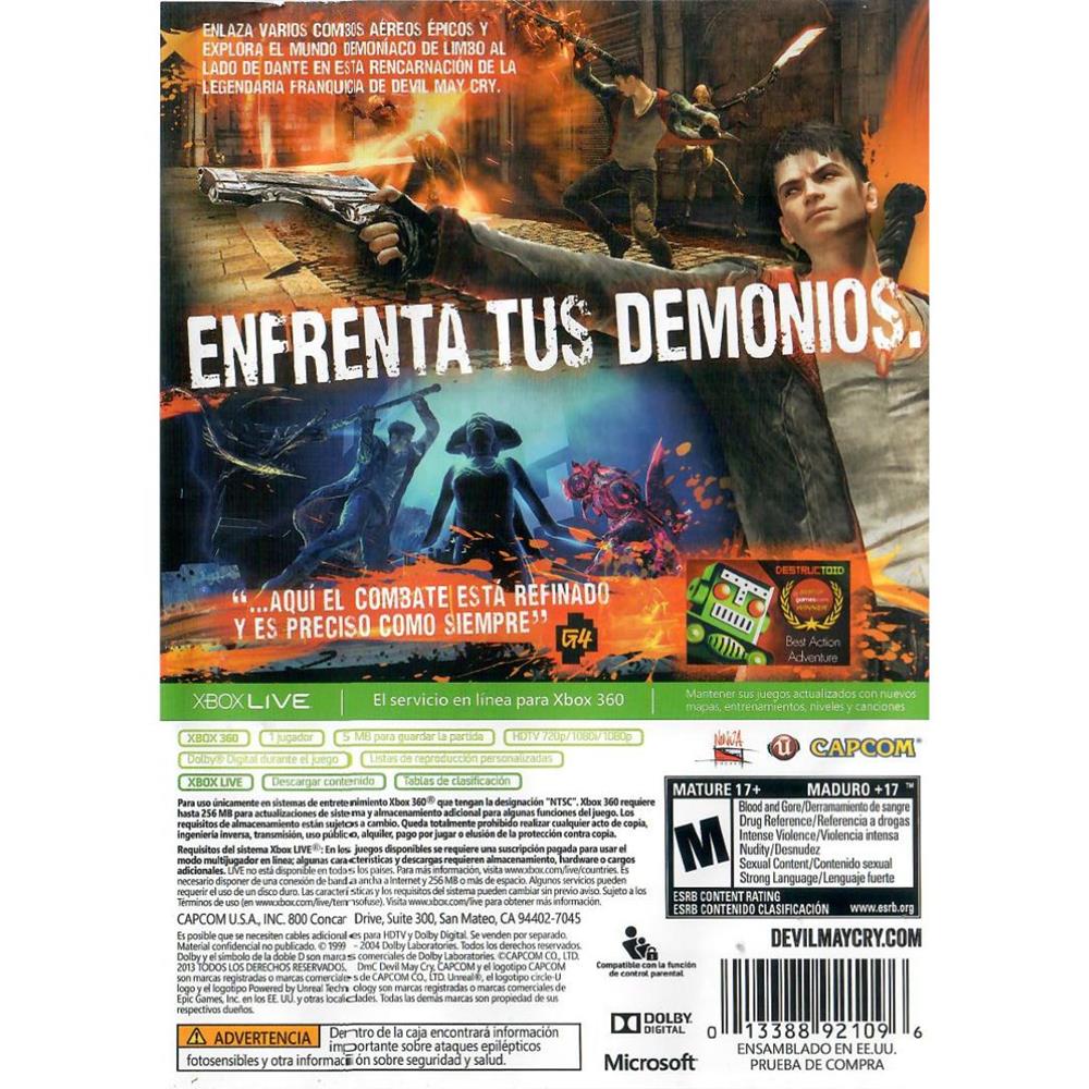 Dmc - Devil May Cry - Xbox 360 (Seminovo)