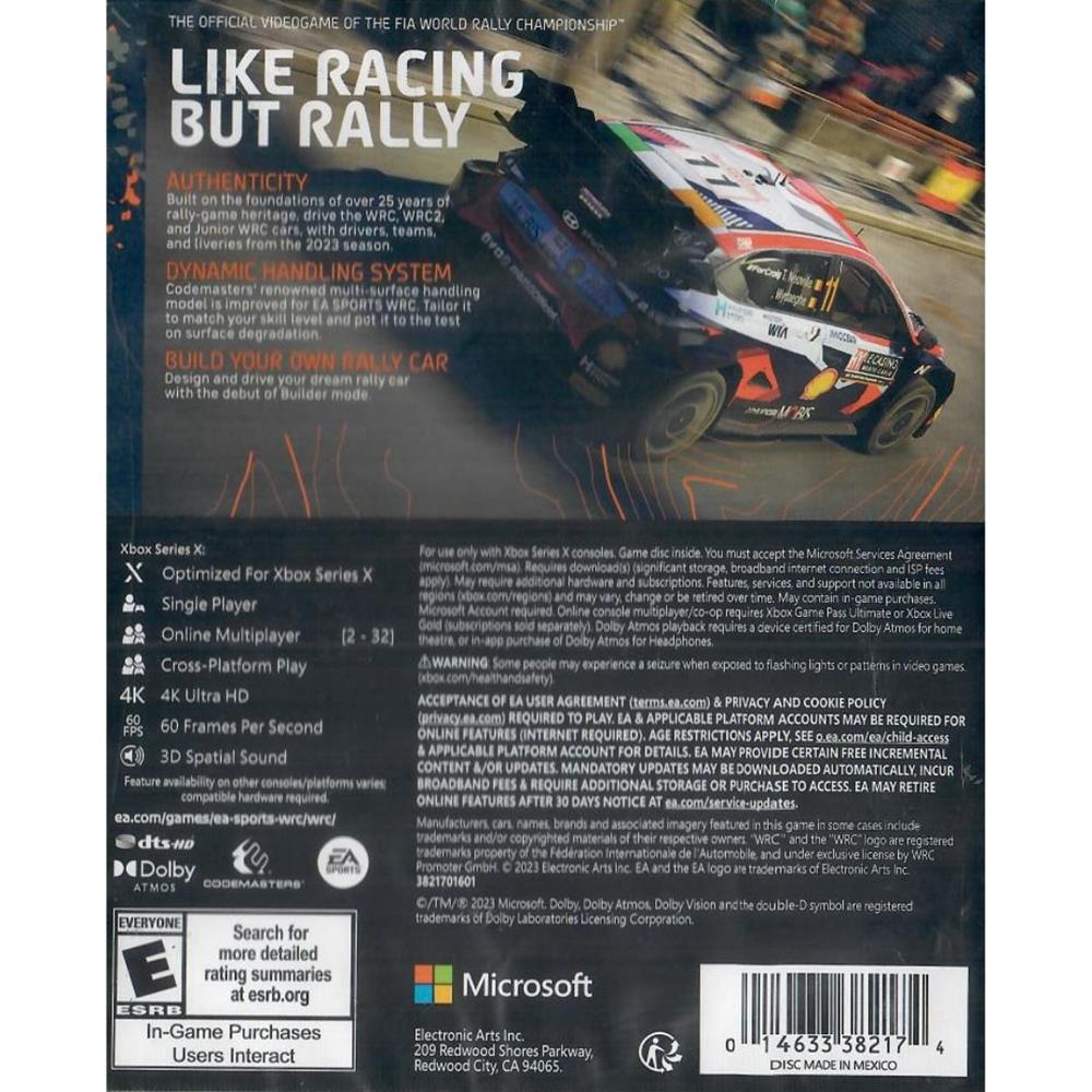 Ea Wrc - Xbox Series (Novo)