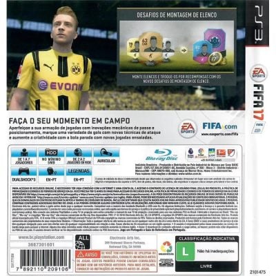 Fifa 17 - Ps3 (Usado)
