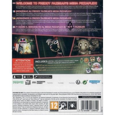 Five Nights At Freddy's Security Breach - Ps5 (Novo) (Europeu)
