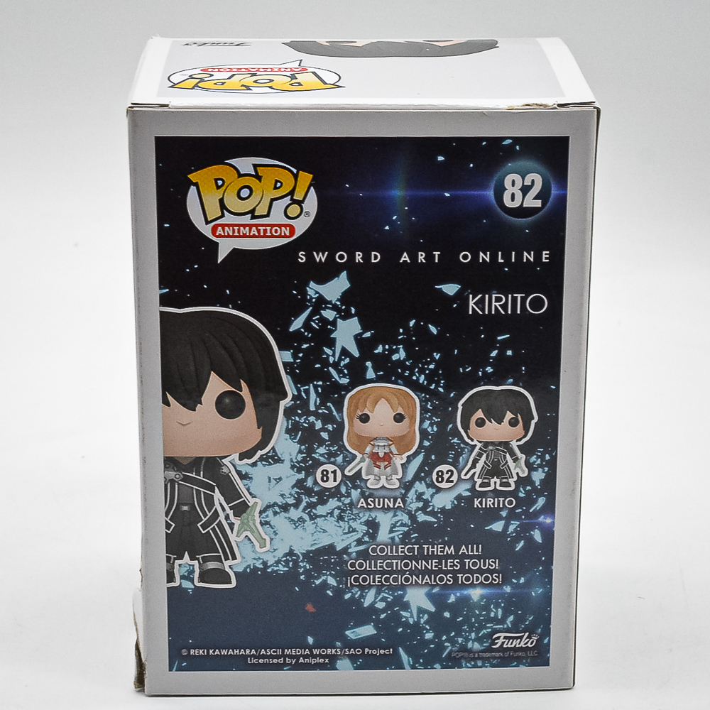 Funko Pop Animation - Sword Art Online Kirito 82 (Caixa Rasgada) (Novo)