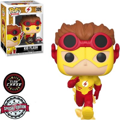 Funko Pop Heroes - The Flash Kid Flash 320 (Chase) (Glows) (Special Edition) (Vaulted) (Chase)