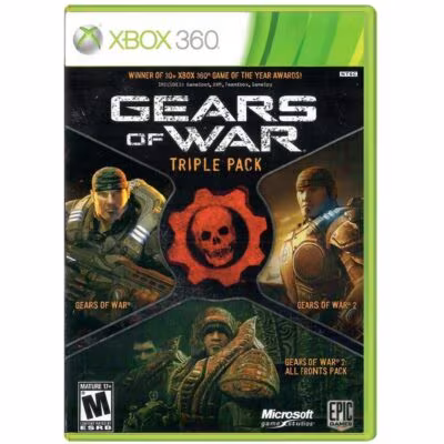 Gears Of War Triple Pack - Xbox 360 (Usado) (Caixa Quebrada) (Sem Código)