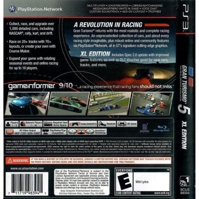 Gran Turismo 5 Xl Edition - Ps3 (Usado)