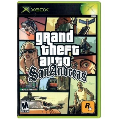 Grand Theft Auto San Andreas - Xbox Clássico (Usado) (Adesivo Na Midia) (Mapa Original + Manual Repro)