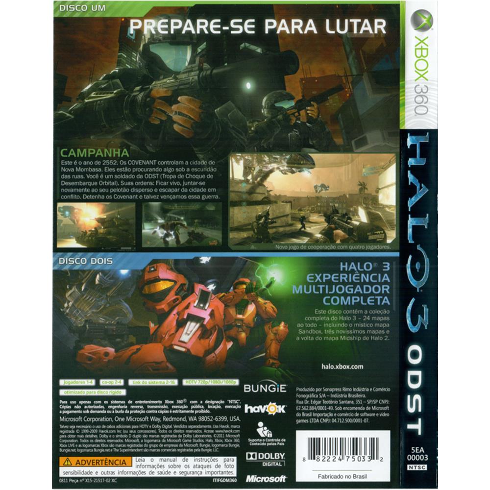 Halo 3 Odst - Xbox 360 (Seminovo)
