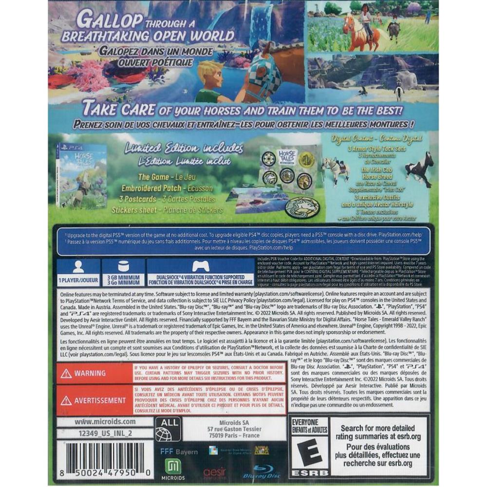 Horse Tales Emerald Valley Ranch Limited Edition - Ps4