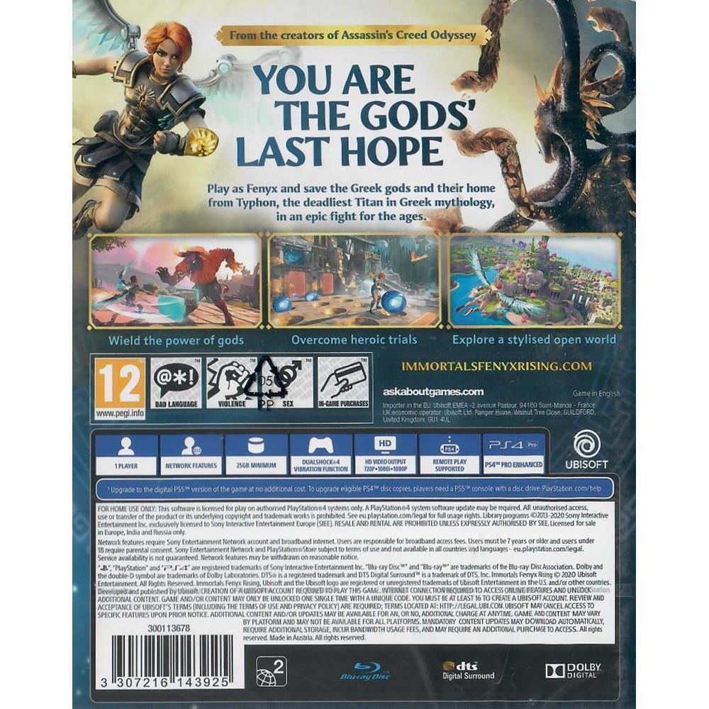 Immortals Fenyx Rising - Ps4 (Seminovo) (Europeu)
