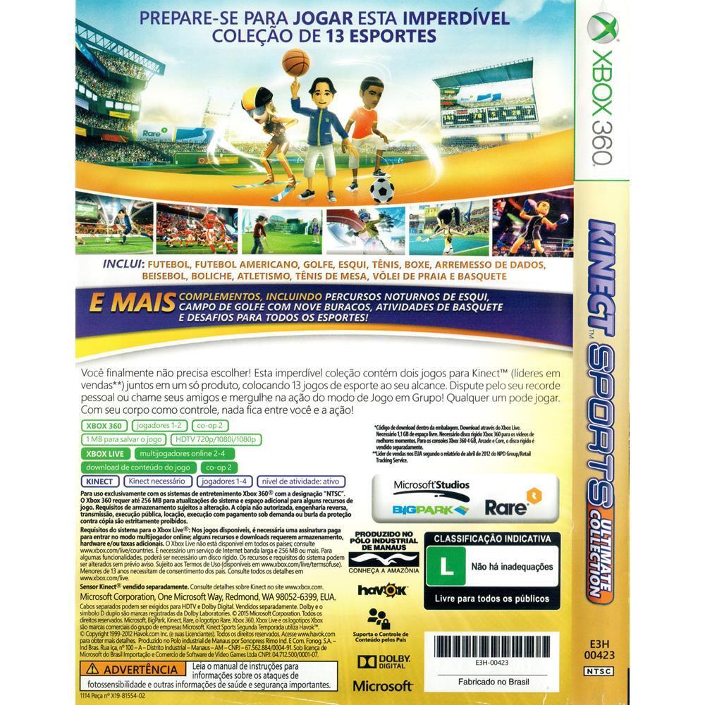 Kinect Sports: Ultimate Collection - Xbox 360 (Usado)