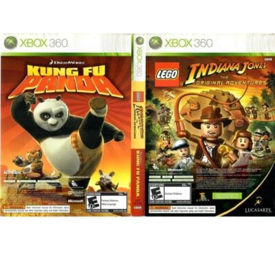 Kung Fu Panda E Lego Indiana Jones - Xbox 360 (Usado) (Trinco) (Sem Manual)