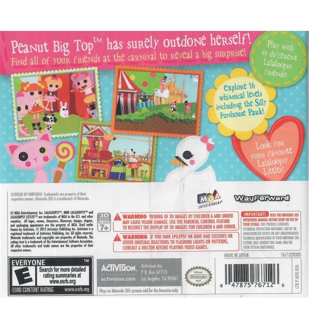 Lalaloopsy Sew Magical!Sew Cute! Carnival Of Friends - Nintendo 3Ds (Novo)