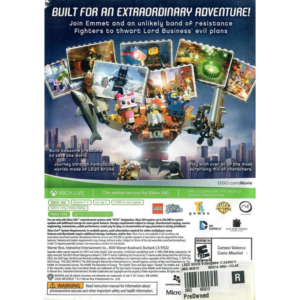 Lego The Lego Movie Videogame - Xbox 360 (Usado) (Sem Manual)