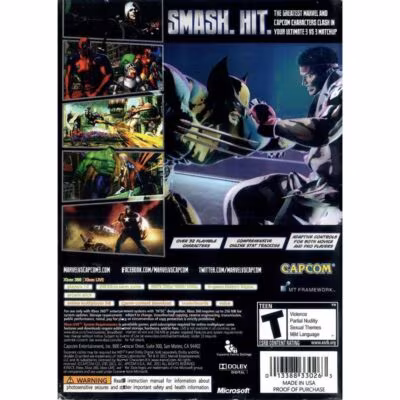 Marvel Vs. Capcom 3: Fate Of Two Worlds - Xbox 360 (Usado) (Mancha) (Trinco) (Sem Manual)