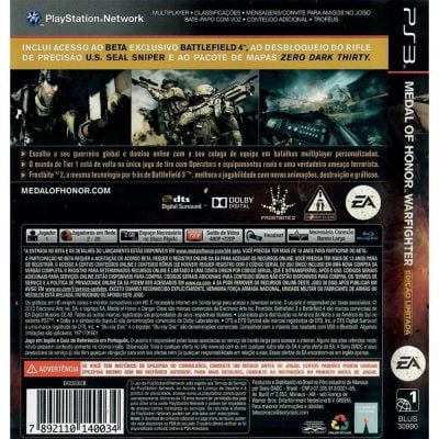 Medal Of Honor Warfighter - Ps3 (Usado) (Trinco)