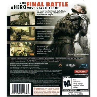 Metal Gear Solid 4 Guns Of The Patriots - Ps3 (Seminovo)