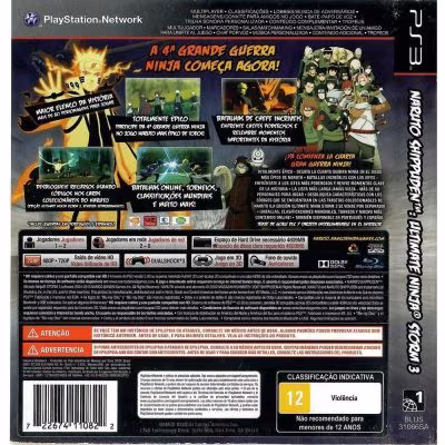 Naruto Shippuden Ultimate Ninja Storm 3 - Ps3 (Usado)