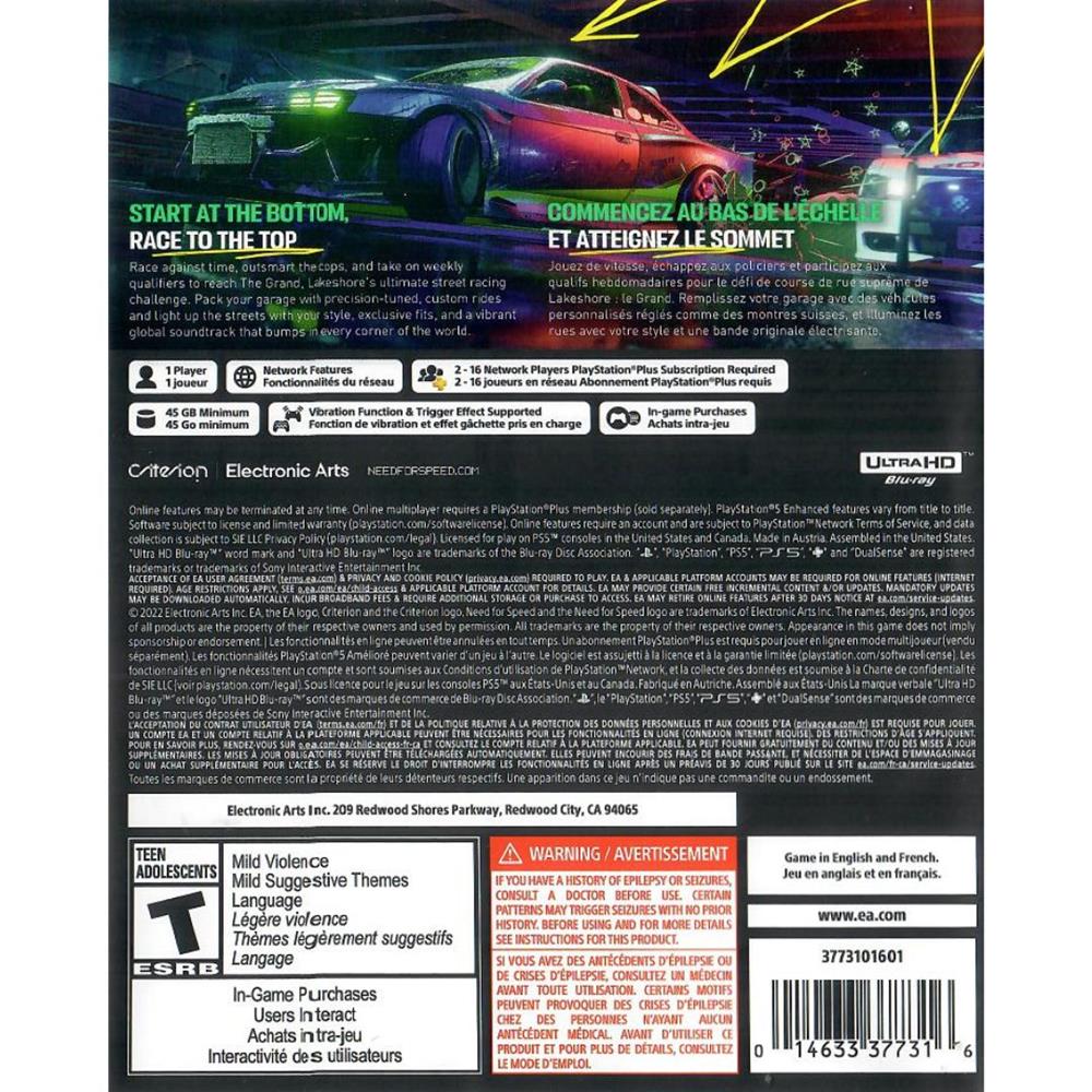 Need For Speed: Unbound - Ps5 (Seminovo)